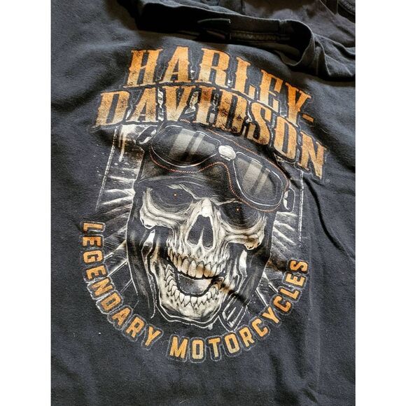 Harley Davidson Motorcycle Graphic Tee Shirt Lot Black Medium Large Men's - Picture 4 of 5